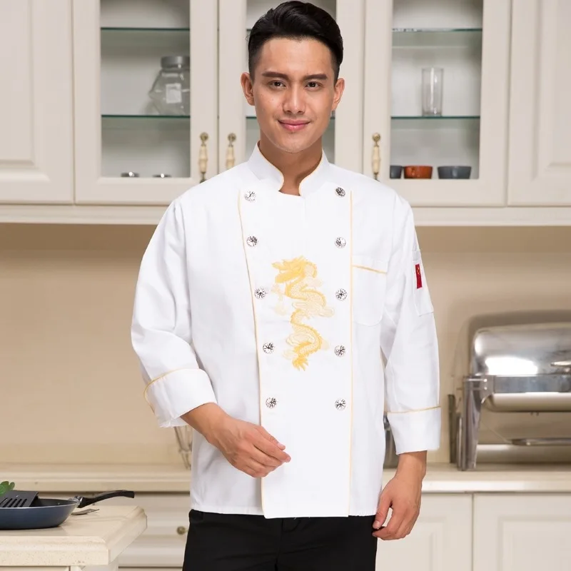Buy New Arrival Chef Jacket Adult Kitchen Wear Long Sleeved Uniforms Cake