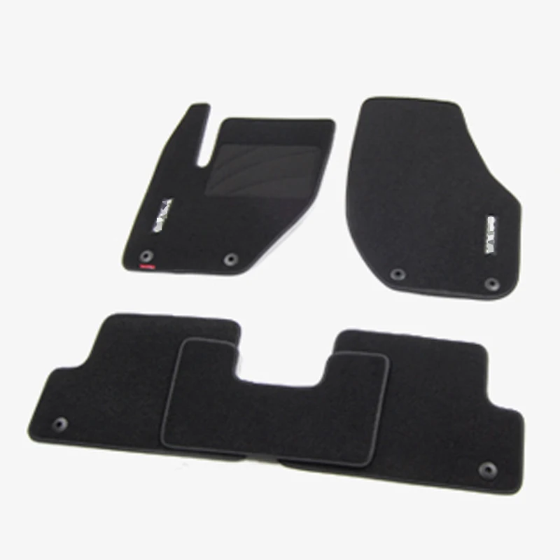 Savanini Premium Fabric Nylon Washable Car Floor Mats Carpet For