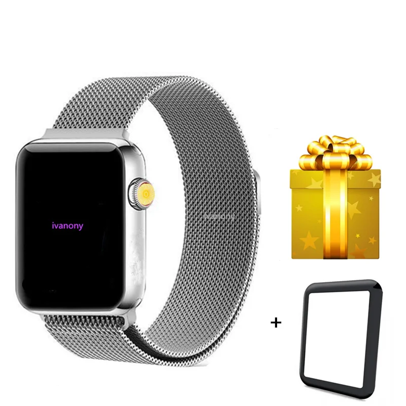 

Smart Watch men women IWO 8 1:1 SmartWatch 44mm Case for Apple iOS Android Heart Rate ECG +film protector NEW android wear