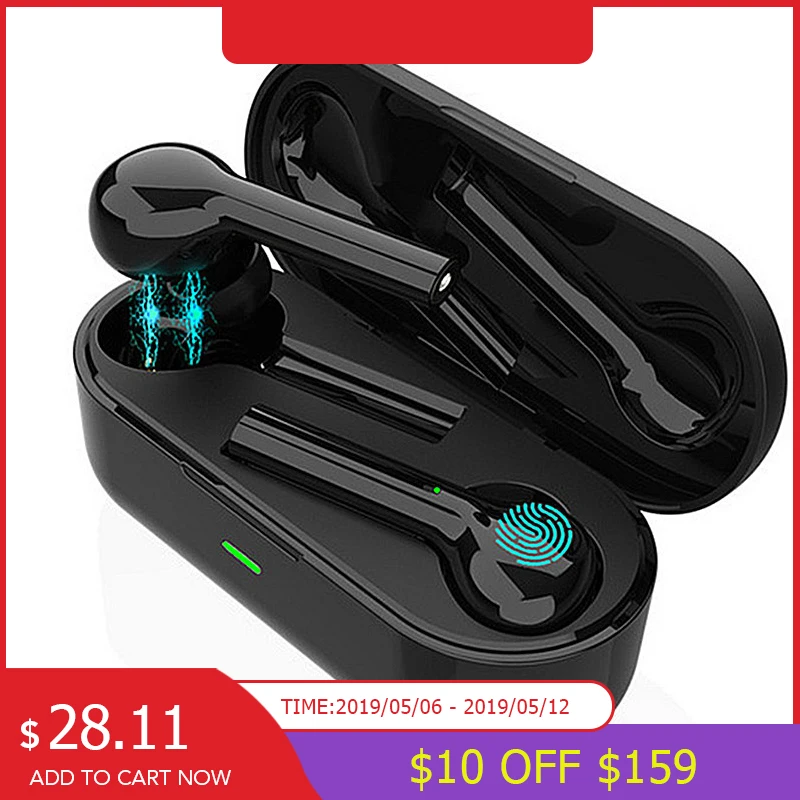 

CLAITE JS18 Wireless Bluetooth V5.0 Earphone TWS Handfree HIFI Earphone Bass With Charging Box for Huawei for Xiaomi
