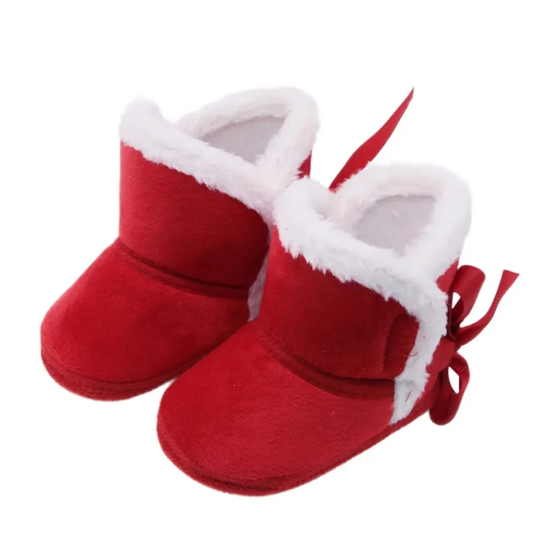 Winter Baby Boys Girls Shoes Russia Winter Infants Warm Shoes Faux Fur Girls Baby Booties Leather Boy Boots