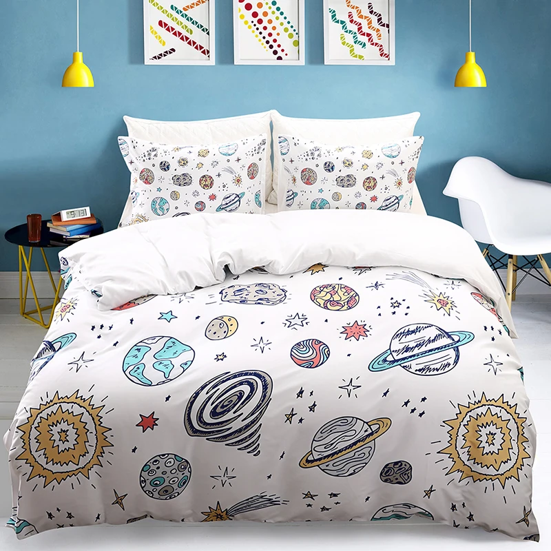 

Bedding three-piece set of 2/3 family kit King size Quilt pillowcase Two pieces set down quilt without bed linen home textile