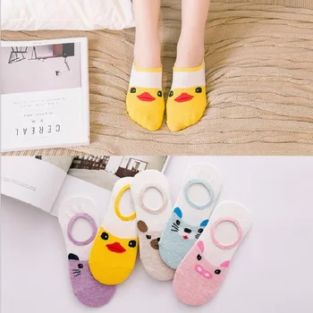 

High Quality Women Animal Cat Footprints Striped Cartoon Sock Slippers Women Cotton Floor length sock for Lady Girl