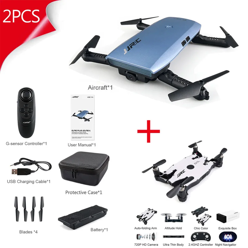 2 шт. Большая распродажа! JJRC H47 и H49 комбинированный Дрон FPV Racing R2 робот w/H49 Follow Me