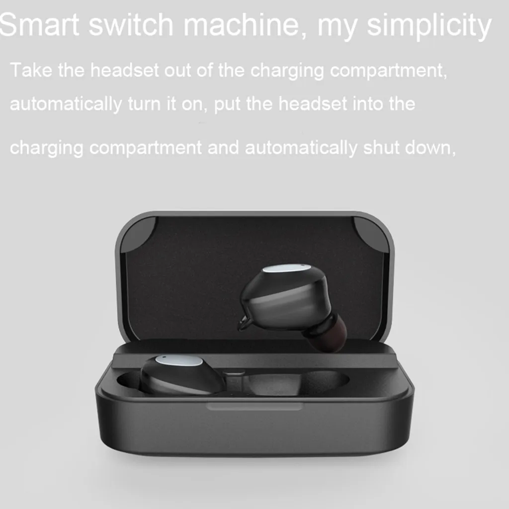 Мини-близнецы истинные Беспроводные спортивные наушники Bluetooth наушники-вкладыши стерео наушники можно легко носить с собой и хранить