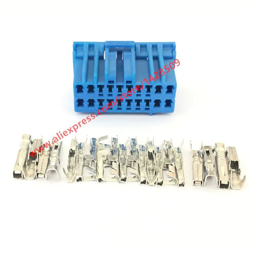 10 Sets 20 Pin Automotive CD Player Power Speaker Plug Auto Connector
