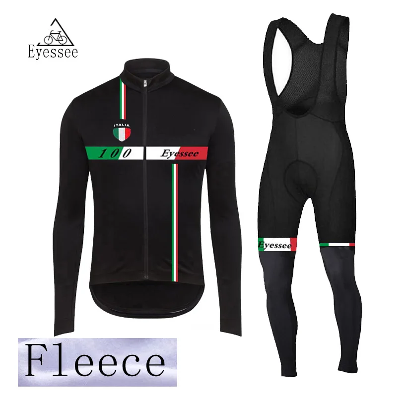 

2019 fleece Italian cycling clothing wearing winter thermal long sleeve jersey /2 color! Eyessee Pro new MTB team bicycle jersey
