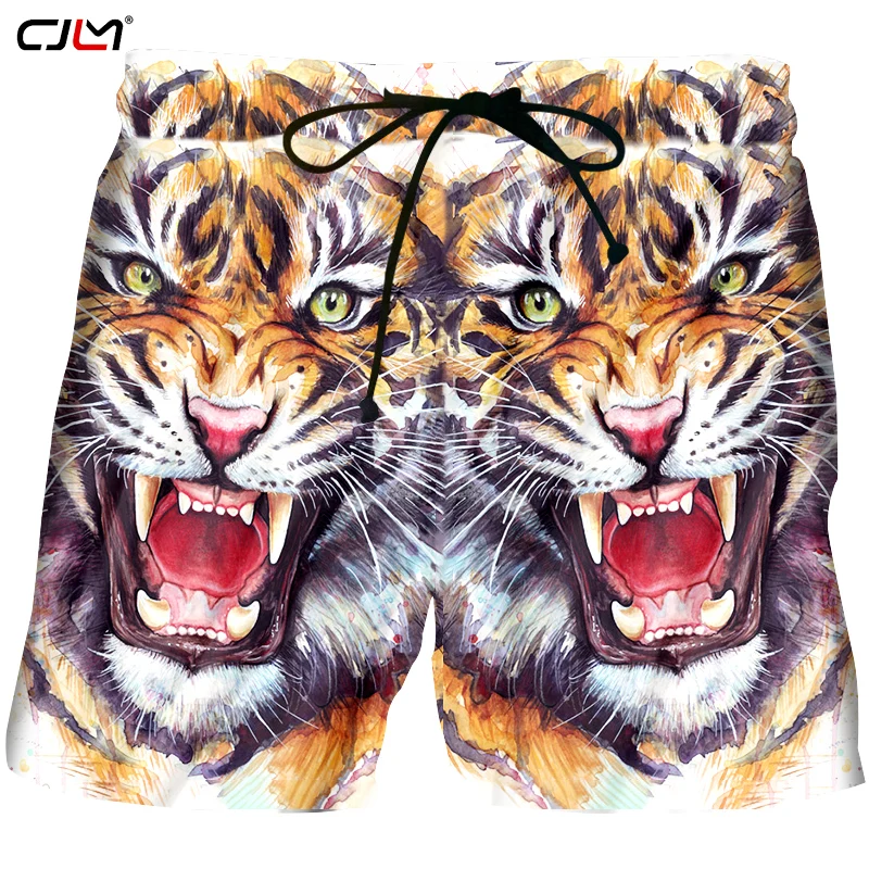 

CJLM Hot Sale Summer Shorts Mens Hip Hop Printing Animal Tiger Factory Direct Supply Original Design Drop-ship