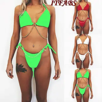 

Women Push Up Bikini Set Bra Padded Swimwear Bandage Lady Swimsuit Bathing Suit Push Up Bikini Sets Bra Padded Swimwear Bandage