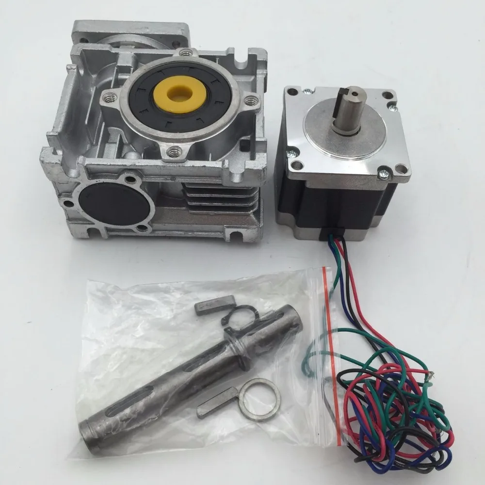 Nema23 Worm Geared Stepper Motor Ratio 201 L56mm 2phase Hybrid Stepper
