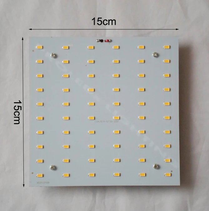 2 года гарантии Сделай сам Установка 2 шт 5730SMD 20 Вт квадратный светодиодный панельный потолочный светильник 15*15 см поверхностного монтажа TECHO LED 2d трубки 2100LM