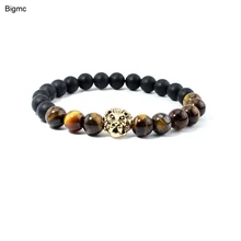 Браслет из бисера мужской браслет-амулет женский модный камень тигровый глаз натуральный камень браслеты Йога Ювелирная часть подарок B1082
