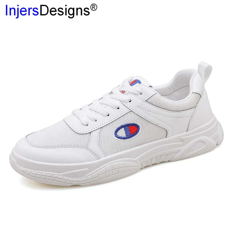 

New Arrival Leather Casual Skateboarding Shoes Men Lace-Up Breathable Sneakers Black&Red-Brown Soft Moccasins Trainers Size39-44