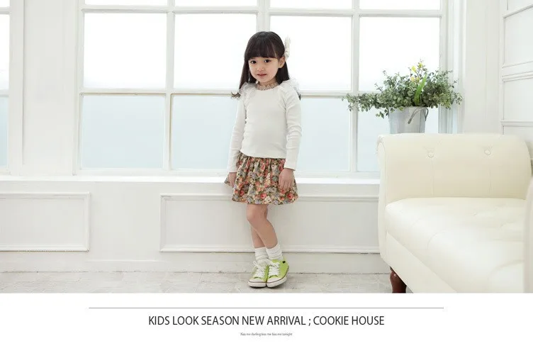 Летняя детская одежда юбка для маленьких девочек повседневные хлопковые юбки с цветочным принтом для маленьких девочек; детская юбка принцессы