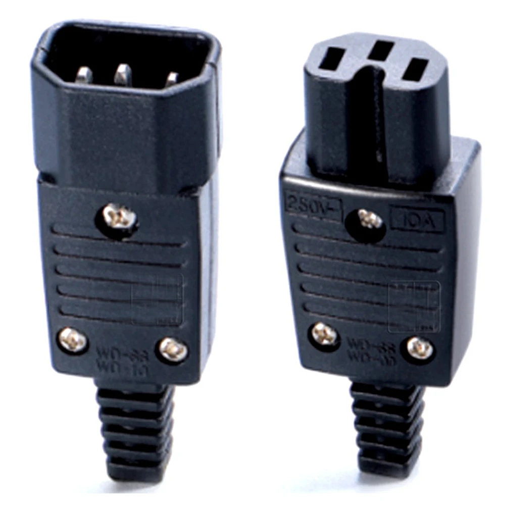 250 В 10a IEC320 C13 C14 C15 AC PDU UPS Проводная розетка для электропитания Встроенный кабель