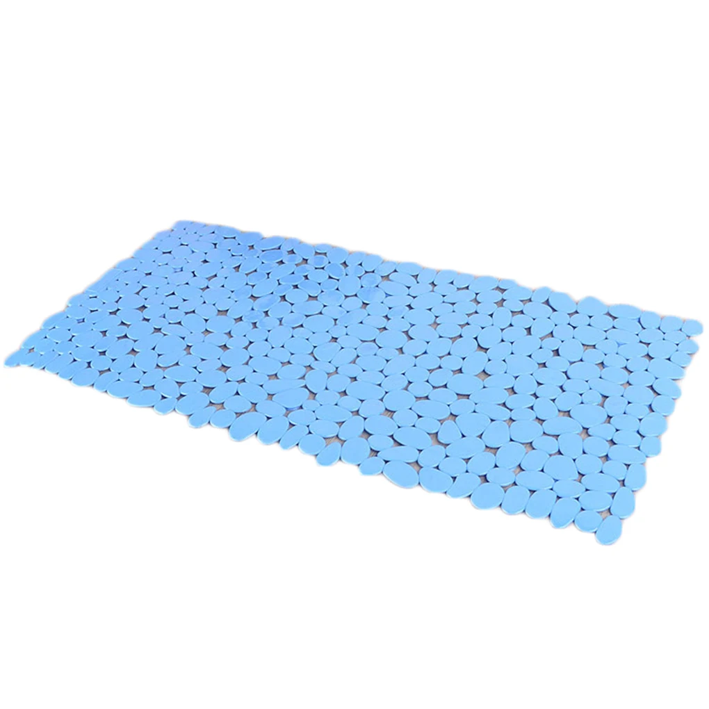 New Arrivals Rectangle Shower Mats Anti-skid PVC Stone Design Bath Mats Suction Cup Long Kitchen Bathroom Foot Pad Bath Mat