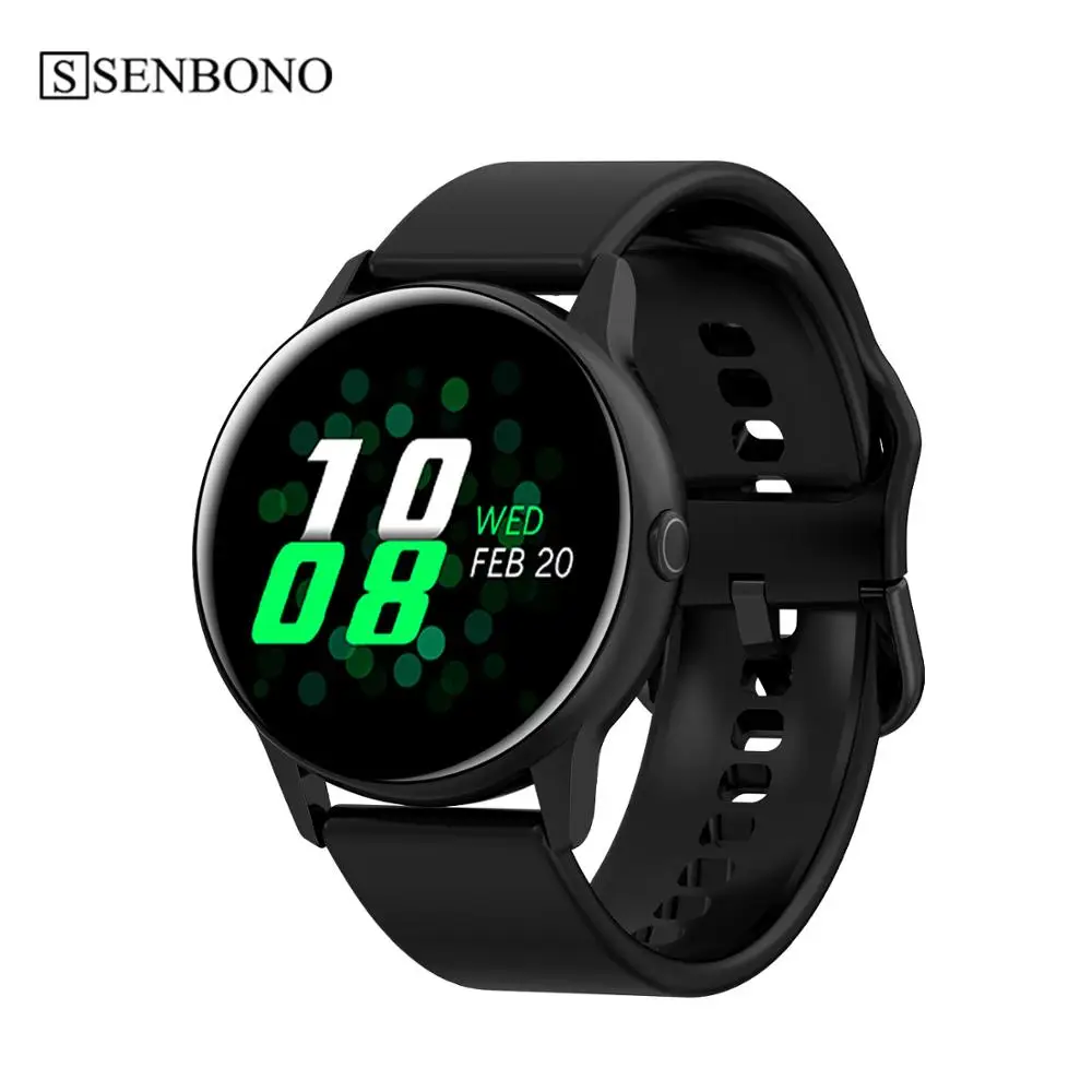 SENBONO мужские Смарт часы спортивные IP68 водонепроницаемые фитнес трекер Hartslagmeter