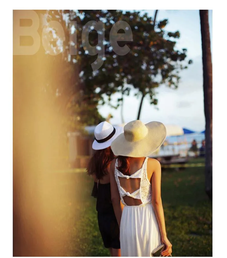 2015 Fashion Seaside Sun Visor Hat Female Summer Sun Hats For Women large Brimmed Straw Sun Hat Folding Beach Girls Wholesale HTB1ft2jLpXXXXcdaXXXq6xXFXXXw - 2015 Fashion Seaside Sun Visor Hat Female Summer Sun Hats For Women large Brimmed Straw Sun Hat Folding Beach Girls Wholesale