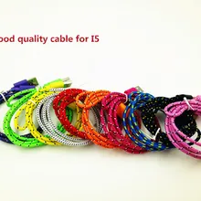 500 шт./лот DHL Быстрая Высокое качество 1 м 3 фута Ткань Нейлон Плетеный 8-контактный USB зарядное устройство кабель синхронизации данных для iphone 8 7 6 6s 5 5S X
