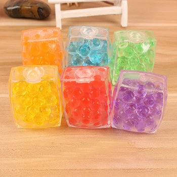 

6cm Colorful Soft Beads Square Tofu Anti Stress Toys for Children Hand Finger Novelty Educational Toys For Kids Birthday Gift