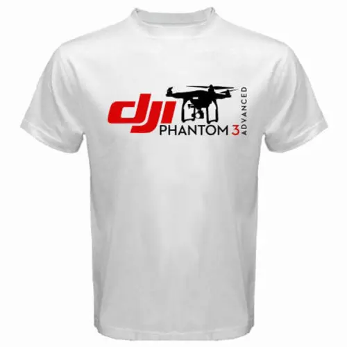 Новинка 2019 мужские футболки Dji PHANTOM 3 ADVANCE-Custom Мужская черная футболка 100% хлопок