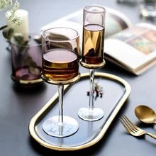 Европейский бокал для шампанского, серийная стеклянная чашка, красное вино, бокал для коктейля, es бокал для воды, чашка для влюбленных, подарки на день рождения