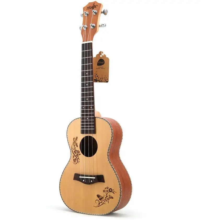 

23 inch ukulele spruce Sapele small guitar beginners introduction to musical instruments maternity direct sales wholesale