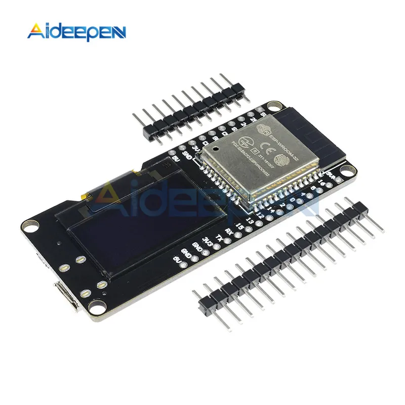 Модуль макетной платы ESP32 0 96 дюйма OLED 2 4 ГГц беспроводной Wi Fi Bluetooth поддержка STA AP