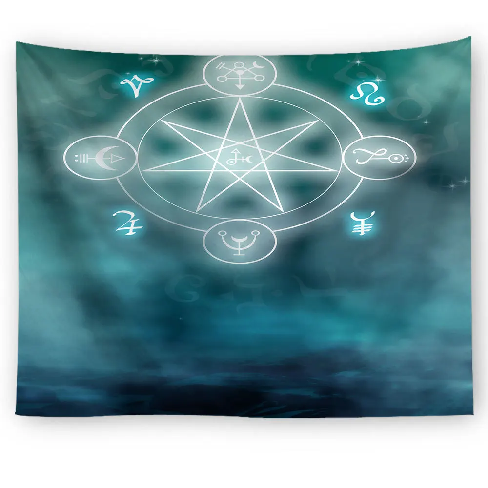 Lannidaa divination Witchcraf гобелен настенный подвесной магический набор Psychedelic настенный гобелен домашний декор Богемный Хиппи тканный ковер