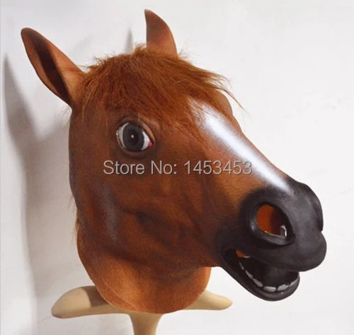 Резиновая маска латексная голова лошади