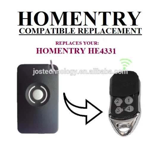

The remote For Homentry transmitter HE4331 replacement remote