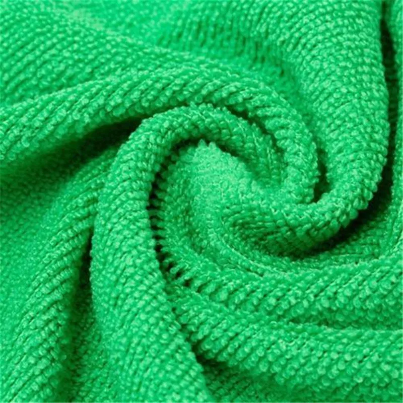 10 шт. впитывающее полотенце из микрофибры для автомобиля, дома, кухни, моющая ткань мытья, зеленая, Прямая поставка