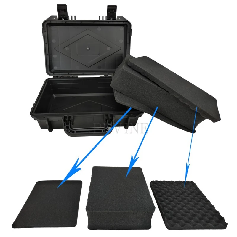 Koop ABS Plastic Verzegelde Waterdichte Gereedschapskist Veiligheid Apparatuur Toolbox Koffer Slagvast Tool Case Shockproof met Schuim