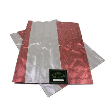 

SL-1543 Latest design Multicolour SEGO african sego headtie with beads Gele Wrapper 2pcs/set used for party COLOUR5