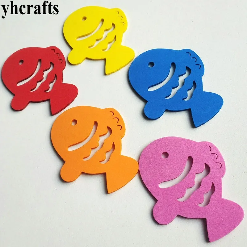 

1bag/LOT Color fish rabbit butterfly Lobster ladybug EVA foam shape without stickers Craft activity kit Kindergarten crafts OEM