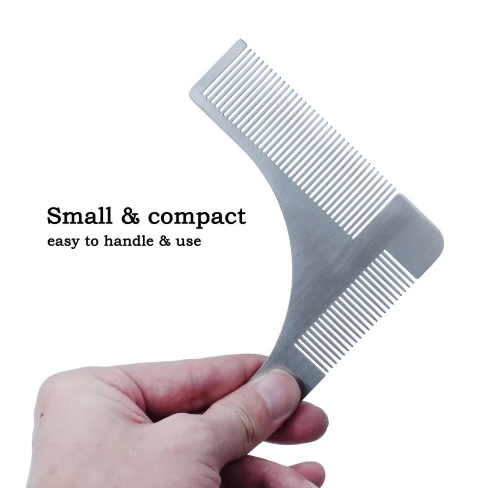 Beard Shaping Tool Shaper and Styling Template Comb For Man Perfect Lines Beard Trimmer (6)