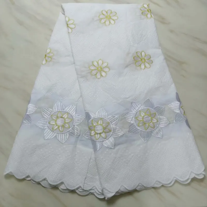 excellent design 100% Cotton African Lace Fabric with Swiss Voile for Nigerian Fabrics Dry FFP166-2 | Дом и сад
