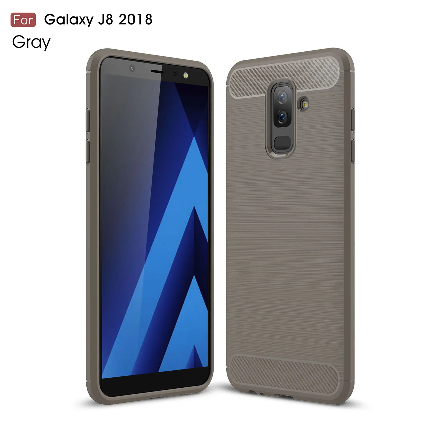 Для samsung Galaxy A6 плюс J8 Жан чехол J810 A605 углеродного волокна ультра-тонкий чехол для телефона с SM-J810F/DS SM-A605FN/DS A605W Funda