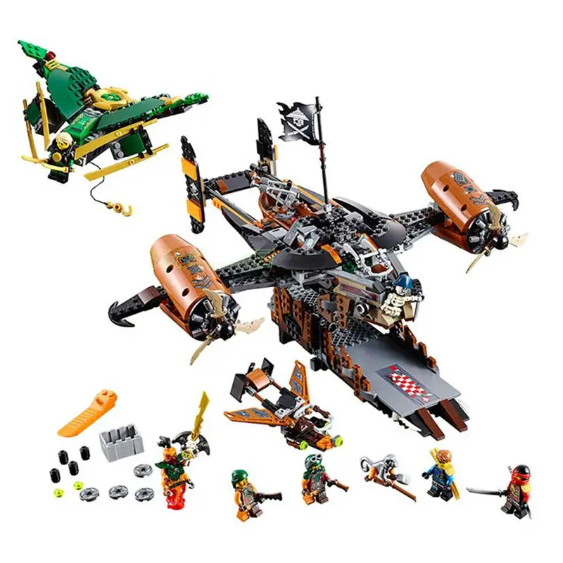 

2016 New Anime Building Blocks Set Pirates Ship  Construction Brick Educational Hobbies Toys For Children
