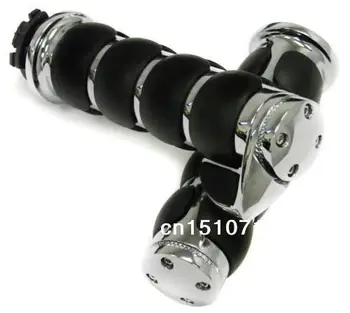 

2x Motorcycle Throttle Boss HAND GRIPS 1'' 25mm Handlebar For Honda VTX Shadow Custom