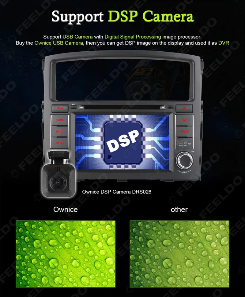 Discount FEELDO 7" Android 6.0 (64bit) DDR3 2G/16G/4G LTE Car DVD GPS Radio Head Unit For Mitsubishi Pajero/Montero/Shogun V97/V93 #1682 5