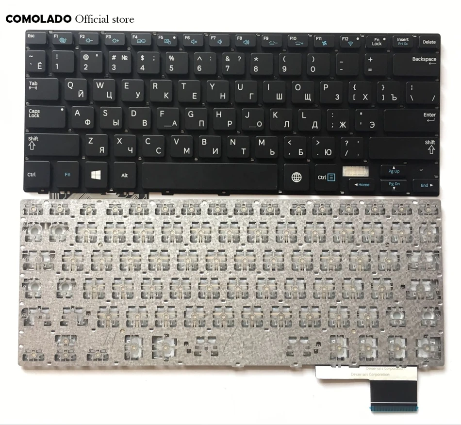 RU Русская клавиатура для Samsung 730U3E NP730U3E 740U3E NP740U3E Серебряная раскладка | Компьютеры