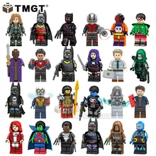 TMGT 50 шт./партия, супергерои, Железный человек, Черная пантера, Оса, антман, призрак, Эрика, керманго, Селвиг, кирпич, строительные блоки, детский подарок