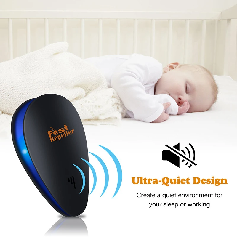 

Enhanced Version Electronic Cat Ultrasonic Anti Mosquito Insect Repeller Rat Mouse Cockroach Pest Reject Repellent