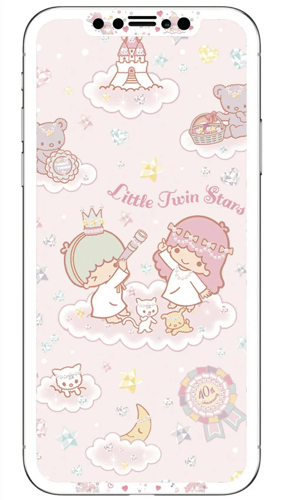 

HD Tempered Glass For iphone X XS Max XR 9H Screen Protector Cartoon Sailor Moon Lovely Bear My Melody Twin Stars Film Cover