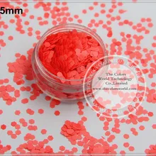 TCF508 неоновый розовый красный цвета 2,5 мм Размер устойчив к растворителям блеск для пилка для ногтей или другого DIY украшения