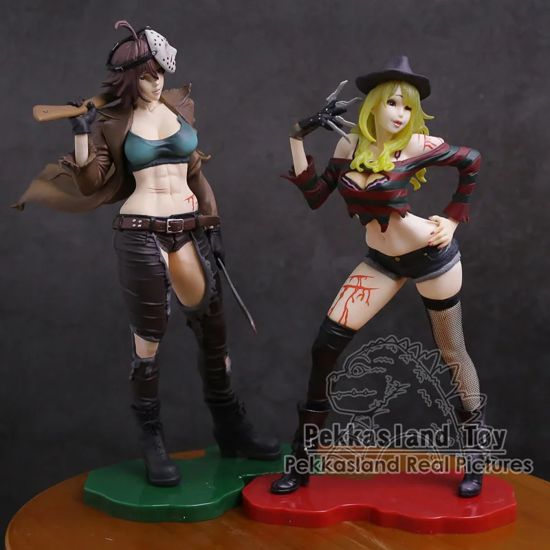 

Freddy vs Jason Girl Ver. Jason Voorhees / Freddy Krueger PVC Figure Collectible Model Toy