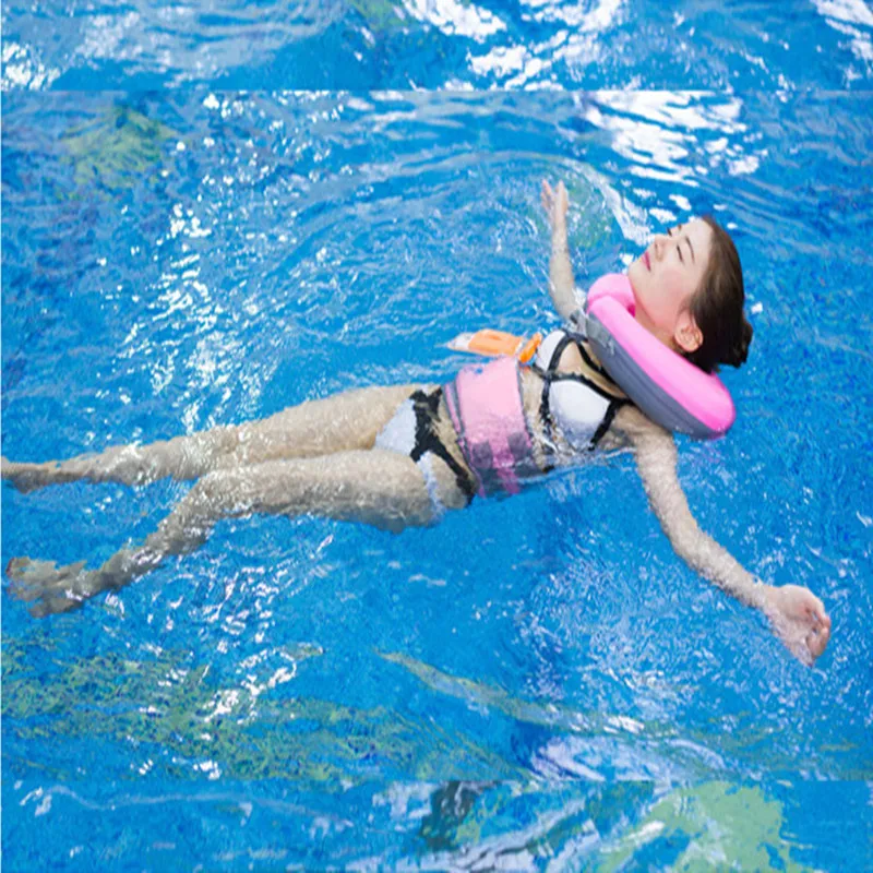 Новый Плавание кольцо одежда заплыва плавающий EPE ремень и воротник надувной жилет для детей и взрослых обучение