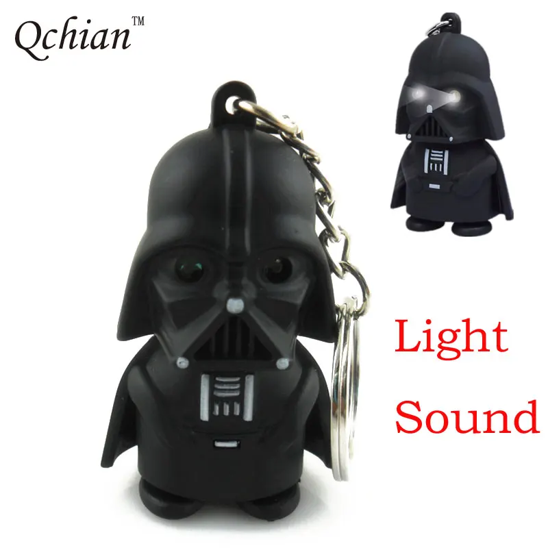 Star Wars Key Chain Led Light Sound Keychain Storm Trooper llaveros Key