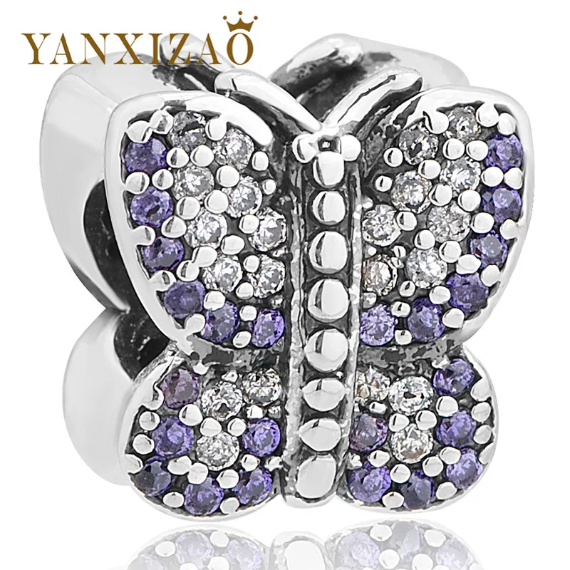 Yanxizao модное серебряное кольцо 925 бусины подвески с фианитами соответственные